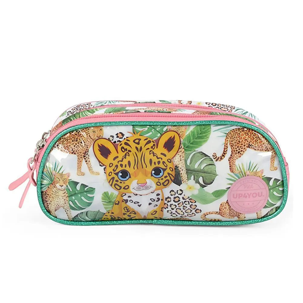 Estojo Escolar Luxcel Up4you Rosa Tigresinha