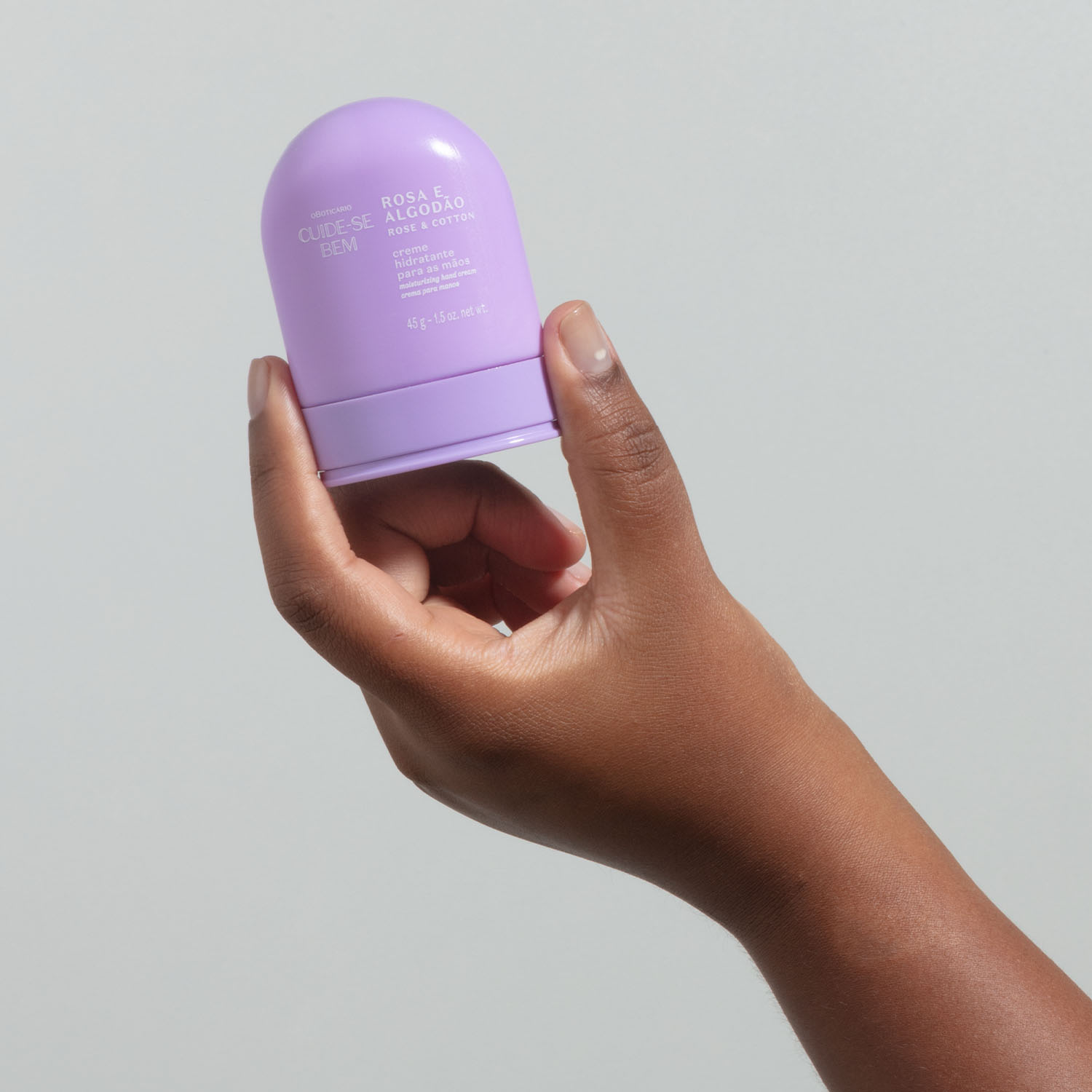 Creme Hidratante para Mãos Cuide-se Bem Rosa e Algodão 45g