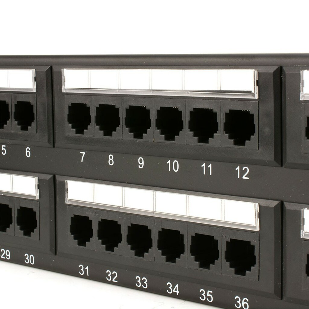 Patch Panel 48 Portas 19 Polegadas Cat.6 Pluscable - LA-P648