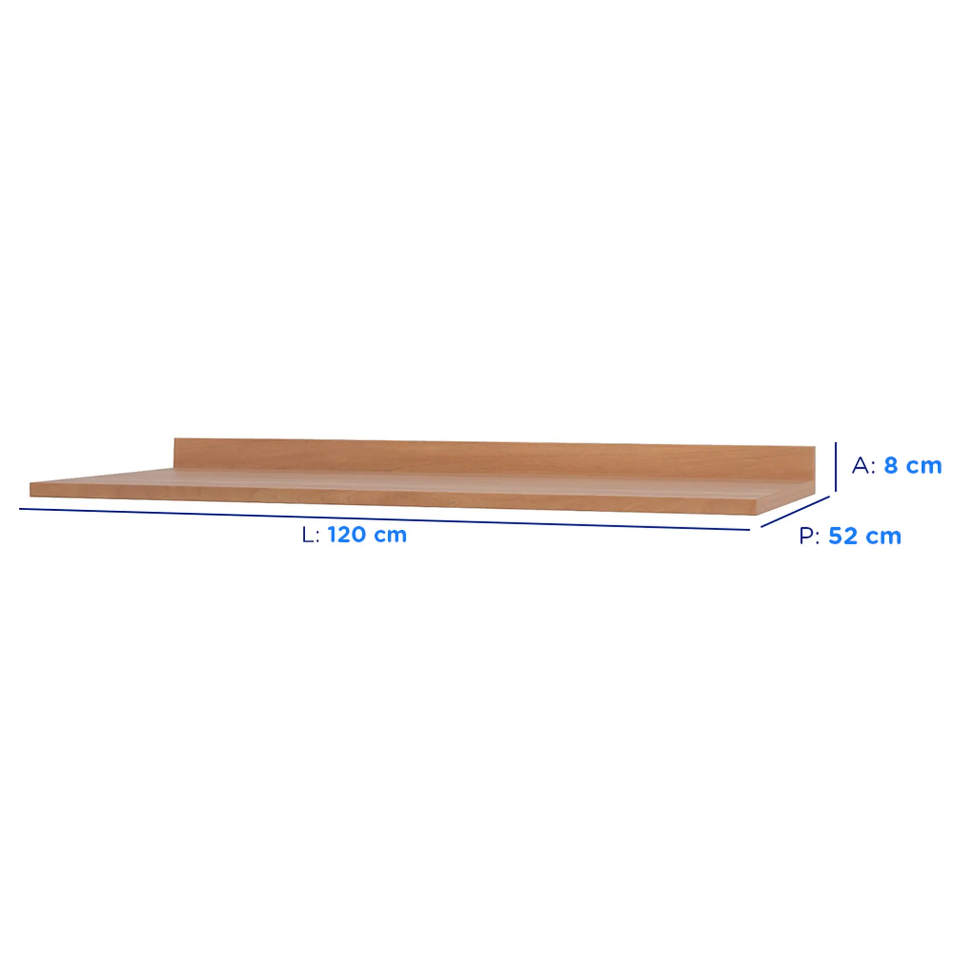 Tampo para Balcão 120cm Macadamia Telasul - Freijo
