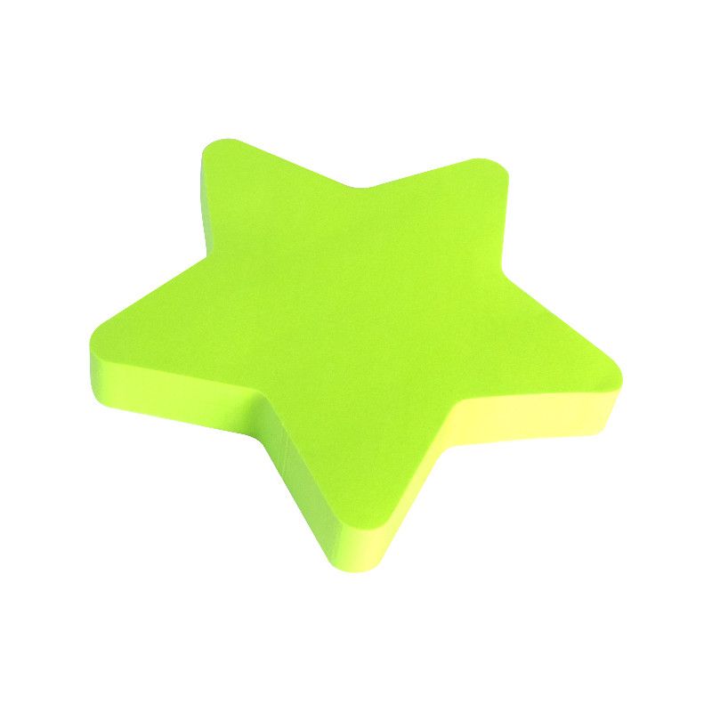 Bloco Adesivo Eagle StickEase Notas Formato Estrela Neon