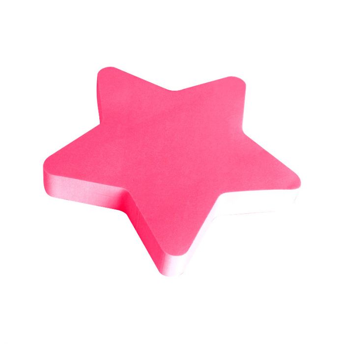 Bloco Adesivo Eagle StickEase Notas Formato Estrela Neon