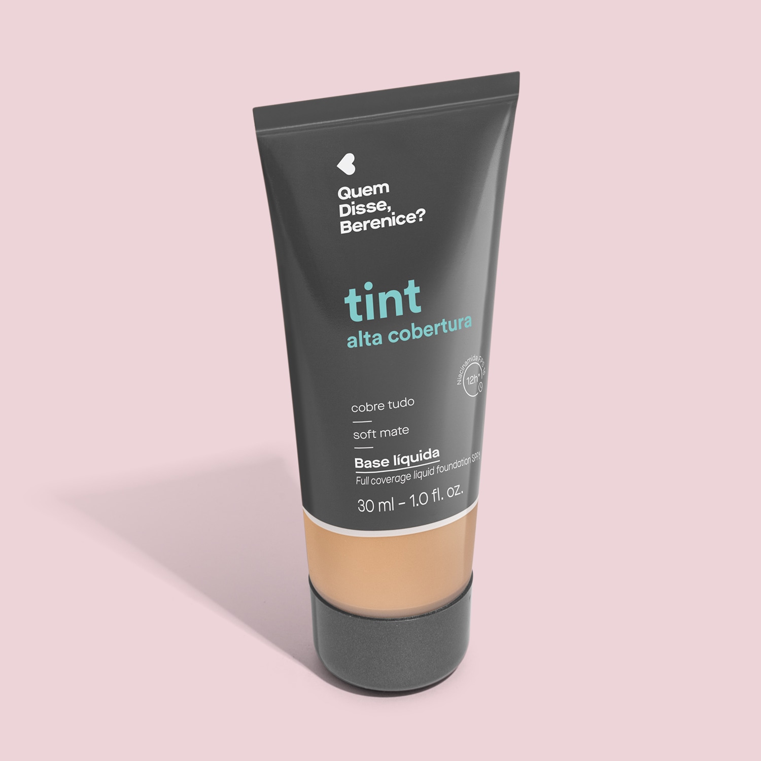 Base Líquida Tint Alta Cobertura Cor 215Q Quem Disse, Berenice? 30ml