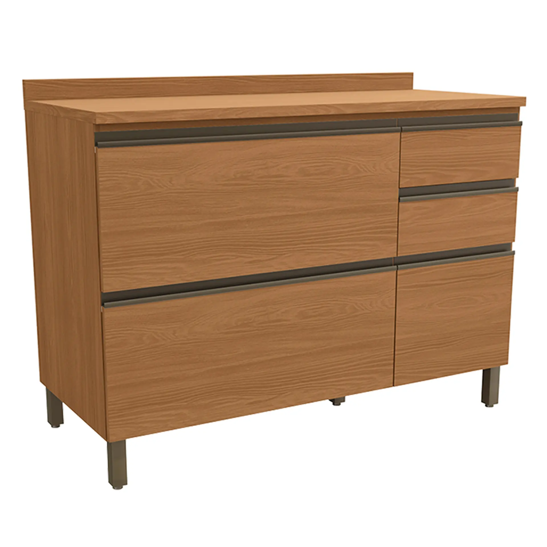 Balcão Com Tampo 120cm Kappesberg Maxxi - Canela