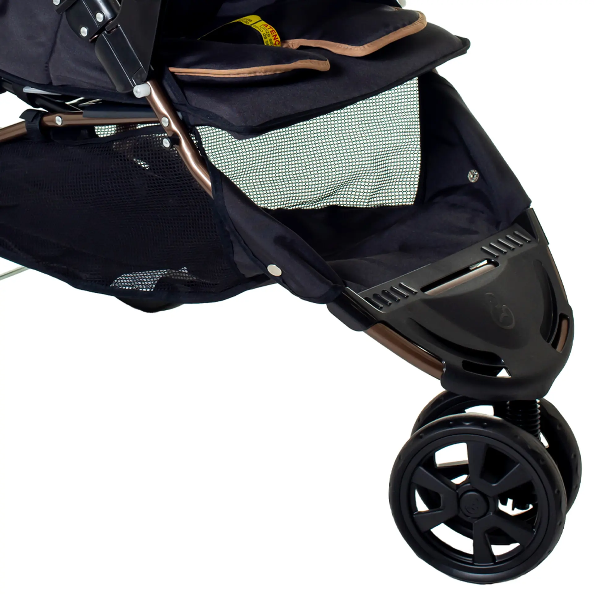 Carrinho de Bebê Galzerano Cross Trail até 15kg - Preto/Cobre