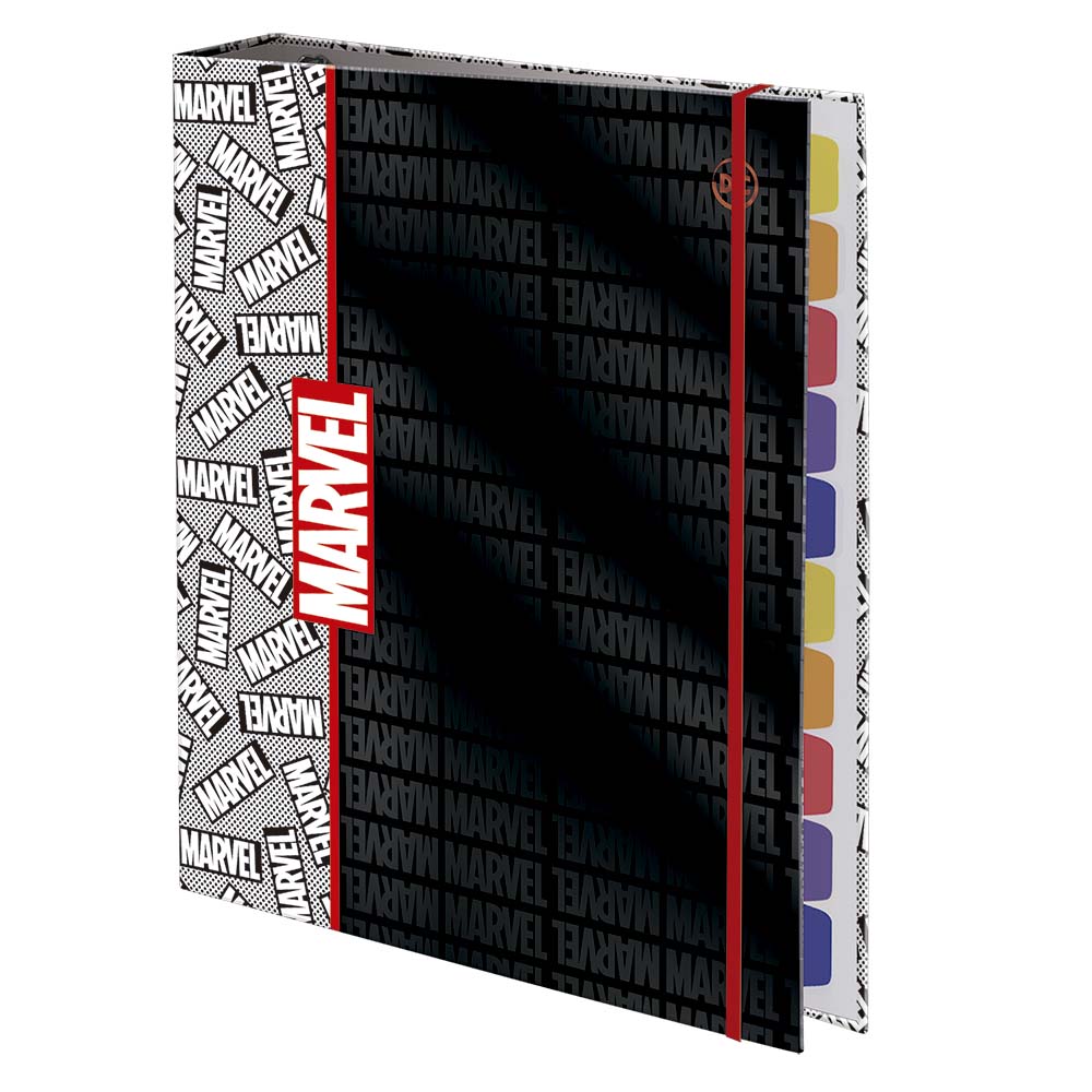 Caderno Fichário DAC Universitário Marvel com Elástico 48 Folhas