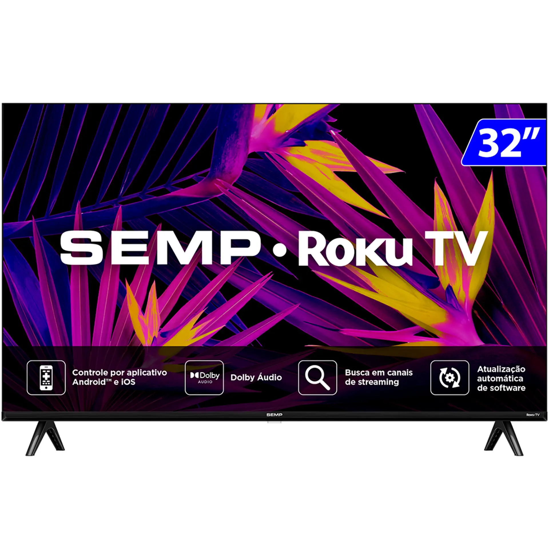 Smart TV Semp LED 32" Wi-Fi Roku HD 32R6610