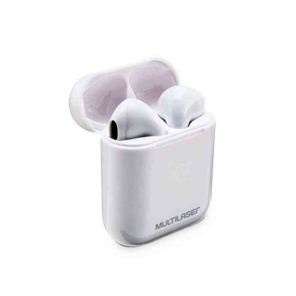 Fone de Ouvido Auricular TWS Bluetooth Airbud Branco Multilaser - PH326