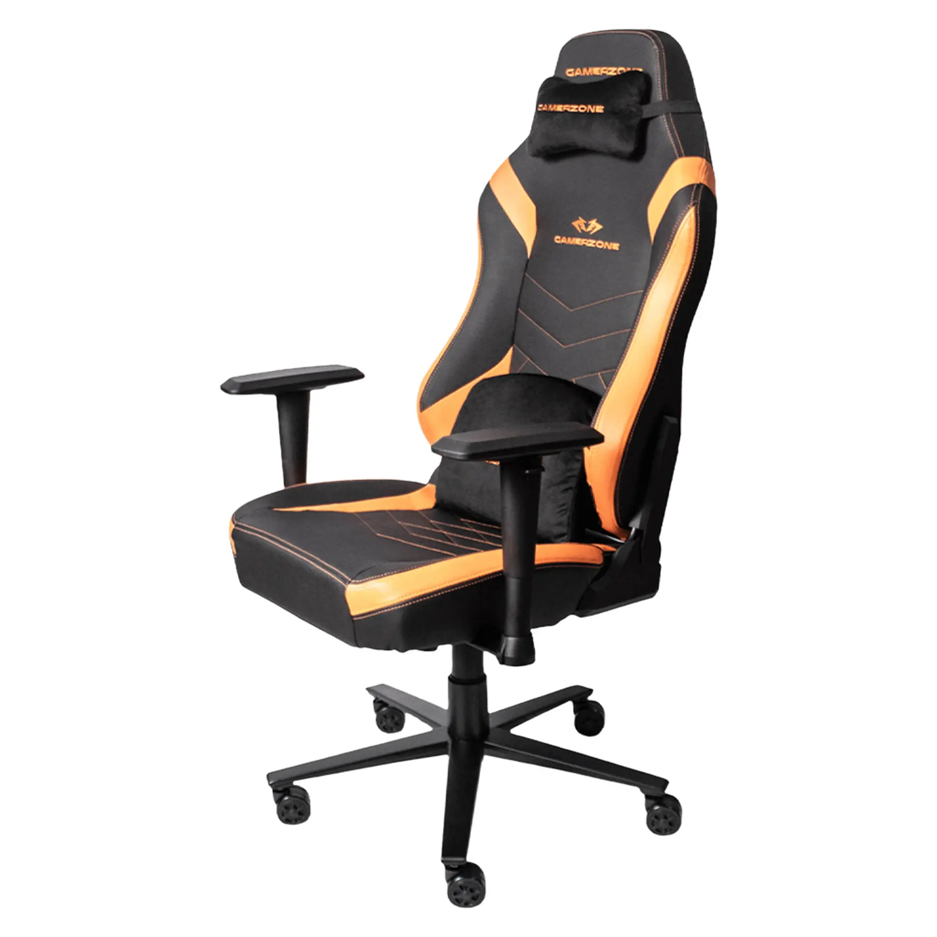 Cadeira Gamer Zone Titan Pro Giratória com Encosto Reclinável - Laranja/Preto