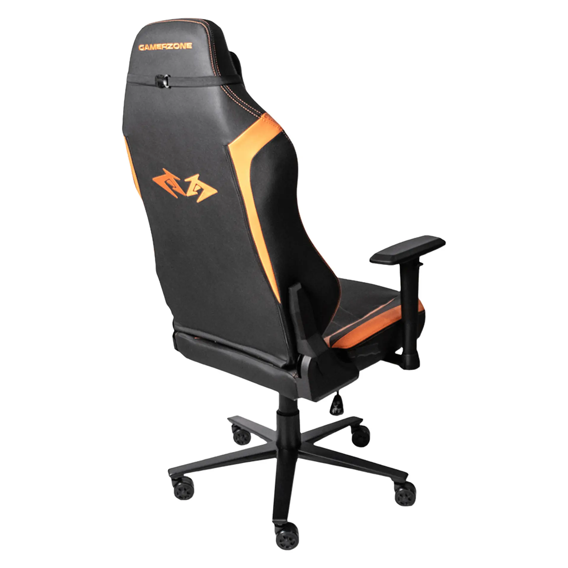 Cadeira Gamer Zone Titan Pro Giratória com Encosto Reclinável - Laranja/Preto