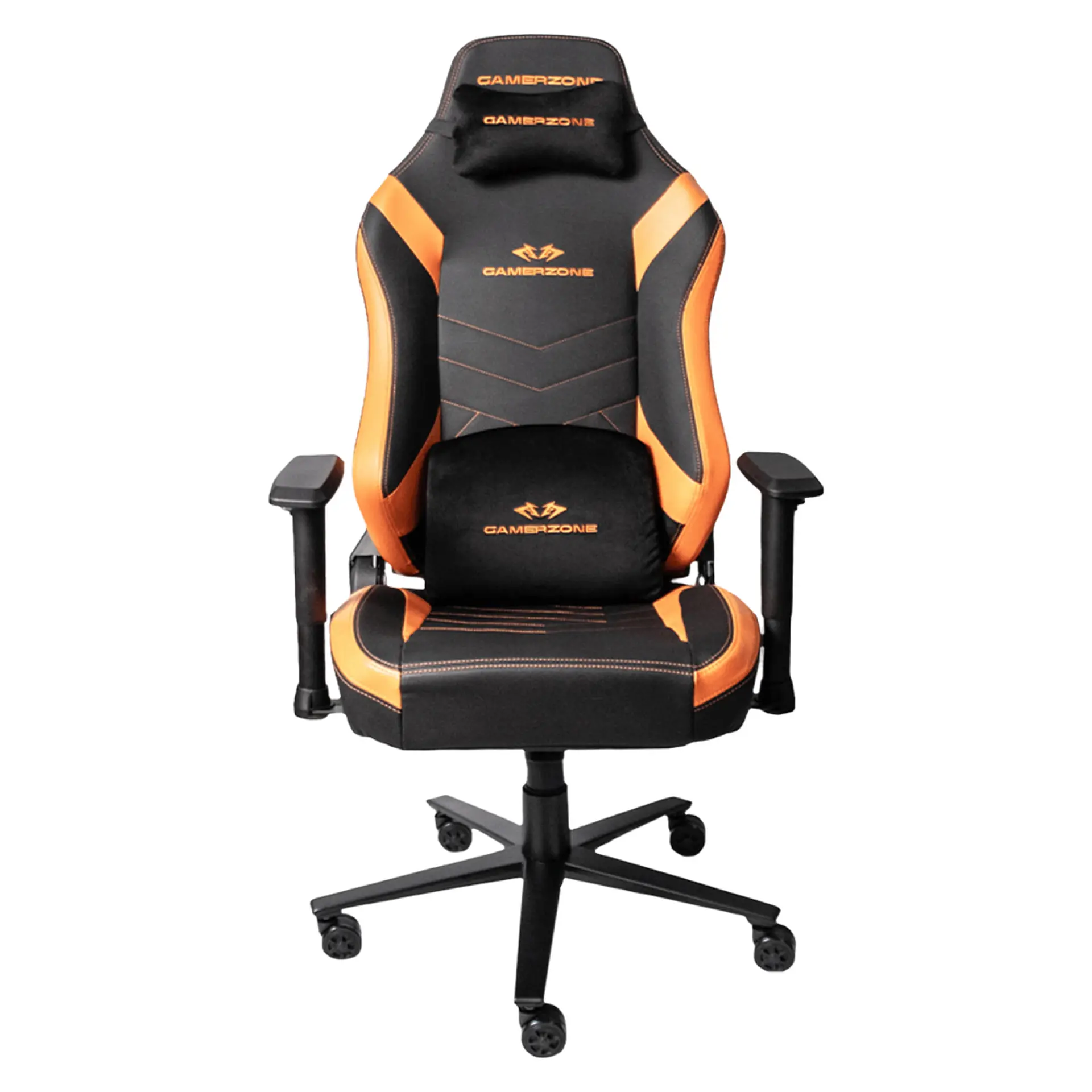 Cadeira Gamer Zone Titan Pro Giratória com Encosto Reclinável - Laranja/Preto