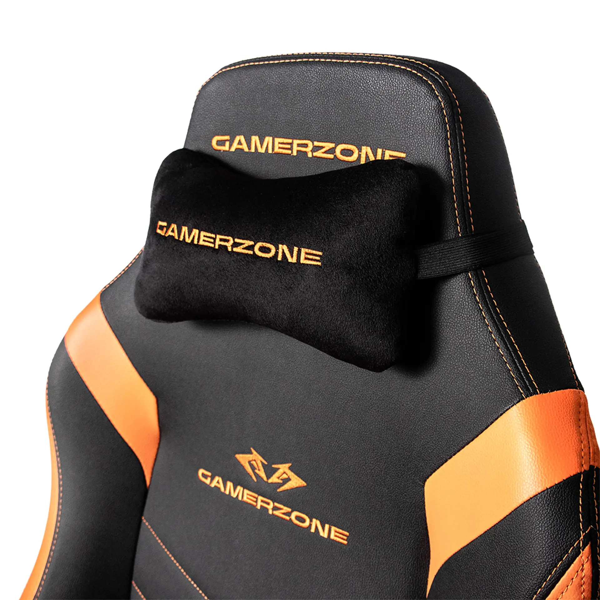 Cadeira Gamer Zone Titan Pro Giratória com Encosto Reclinável - Laranja/Preto