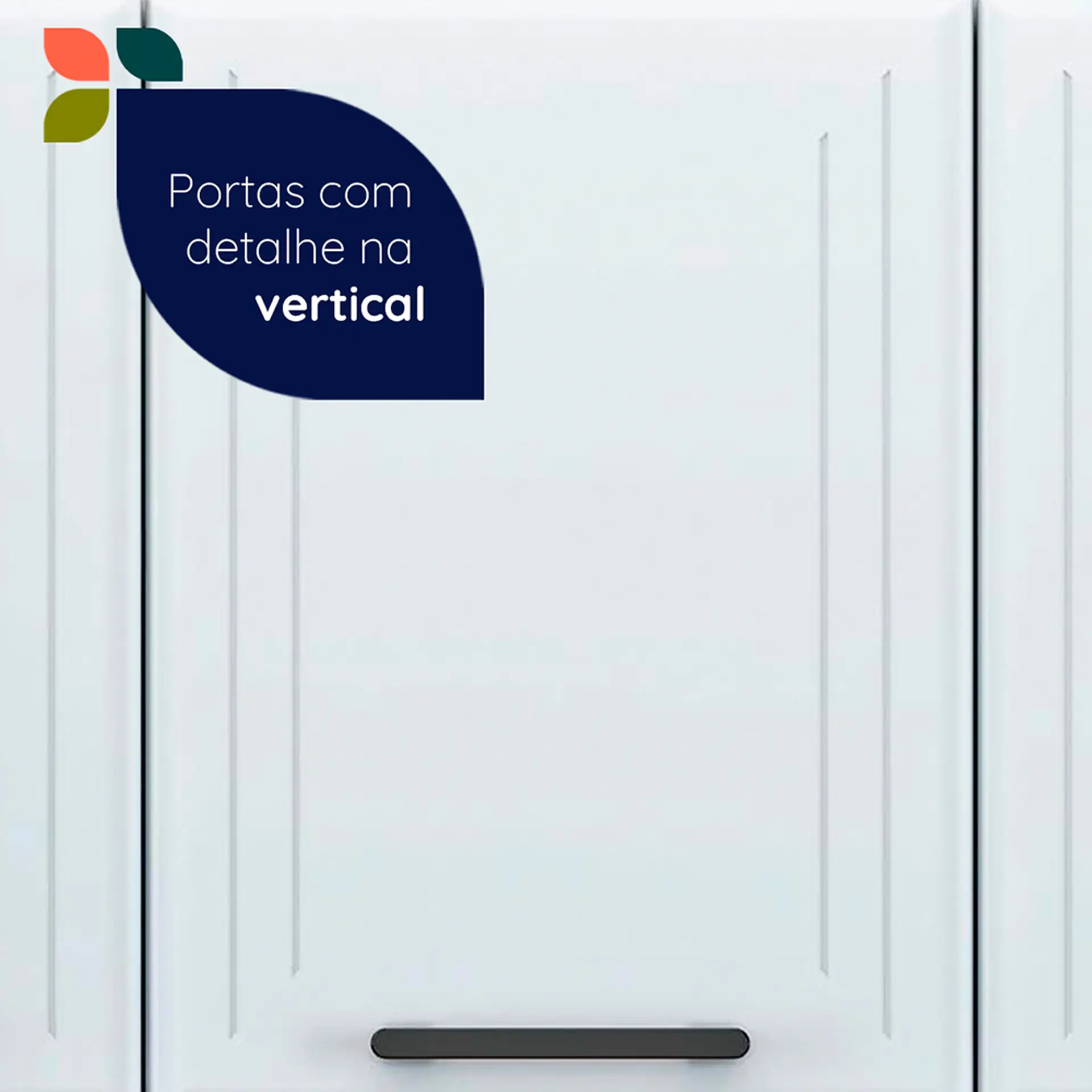 Armário Aéreo 120cm 3 Portas Aço Liz Telasul - Branco