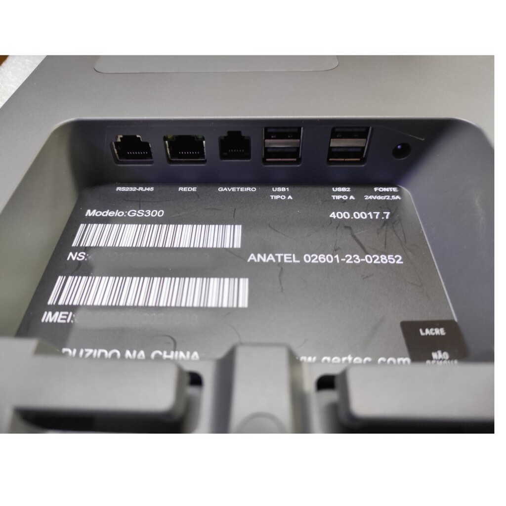 Terminal de Caixa PDV Smart GS300 Android 11, 2 Ram, 16 GB, 4G WiFi Rede Bluetooth, Tela 10,1 Touchscreen - Gertec