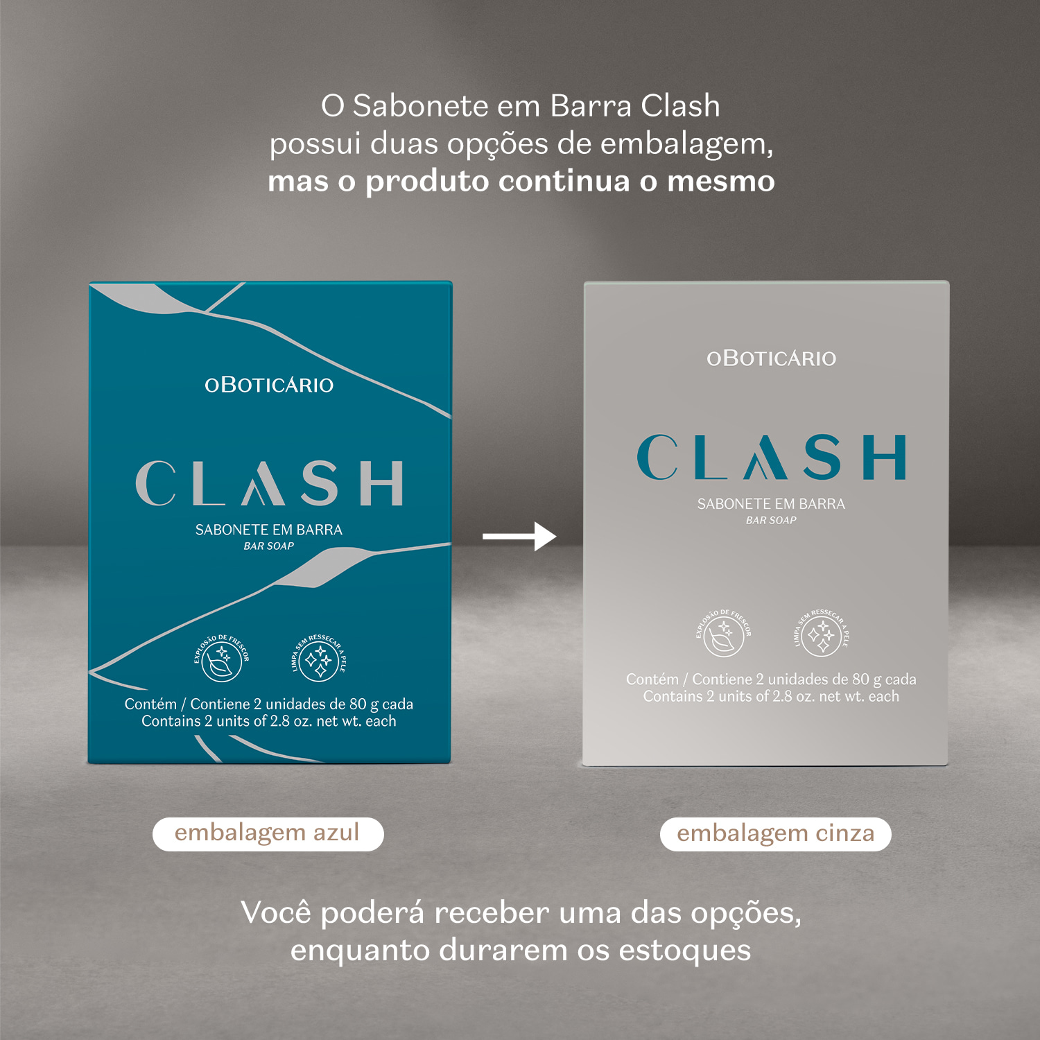 Sabonete em Barra Clash 2x80g