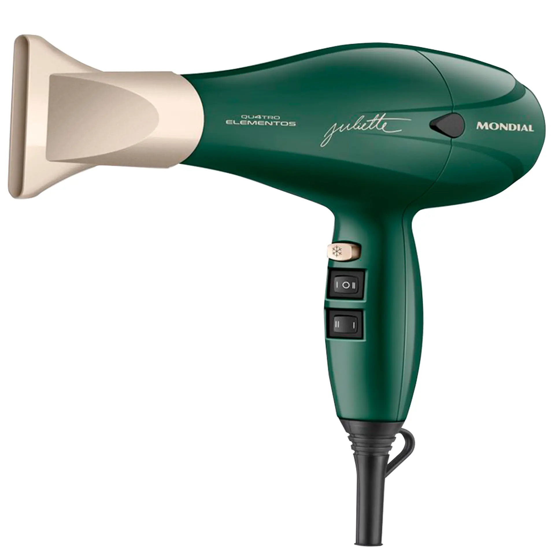 Secador de Cabelo Mondial Quatro Elementos By Juliette 2000W SCP-JU-02 - Verde - 220 Volts