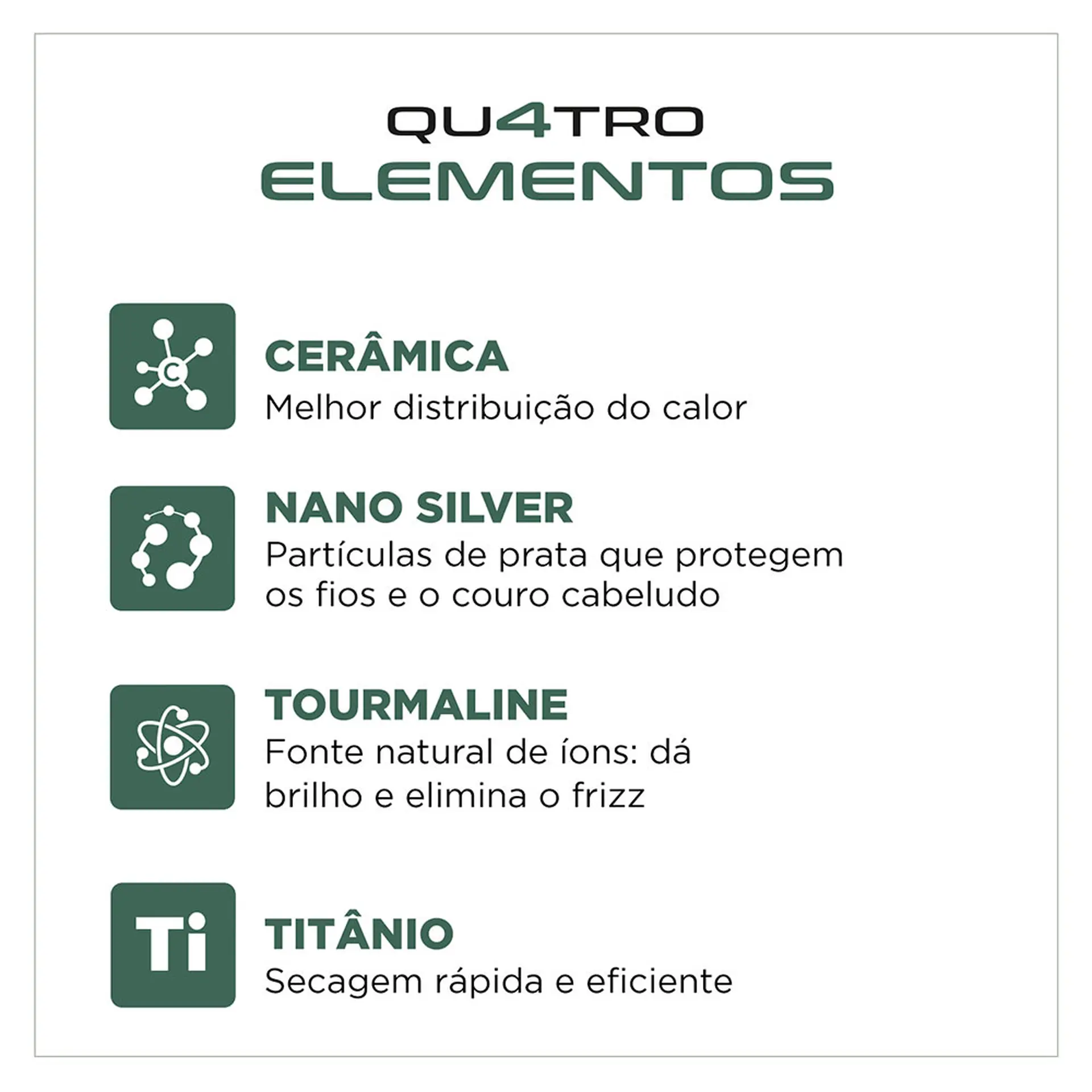 Secador de Cabelo Mondial Quatro Elementos By Juliette 2000W SCP-JU-02 - Verde - 220 Volts