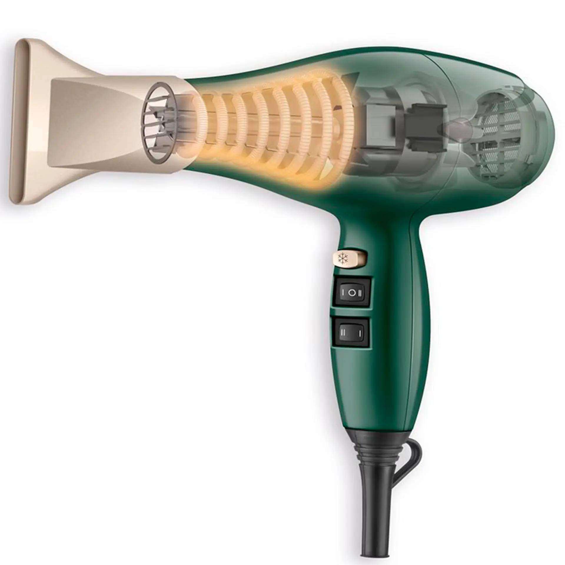 Secador de Cabelo Mondial Quatro Elementos By Juliette 2000W SCP-JU-02 - Verde - 220 Volts