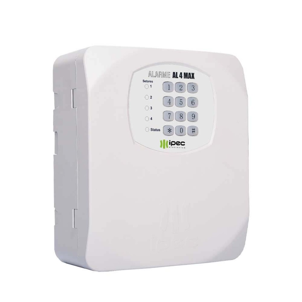 Central de Alarme Ipec 4 Setores 433MHz AL4 MAX - A2254