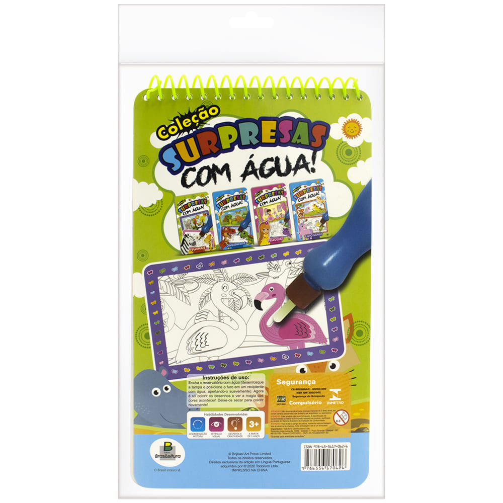 Livro Todolivro Animais Surpresas com Água para Molhar e se Divertir