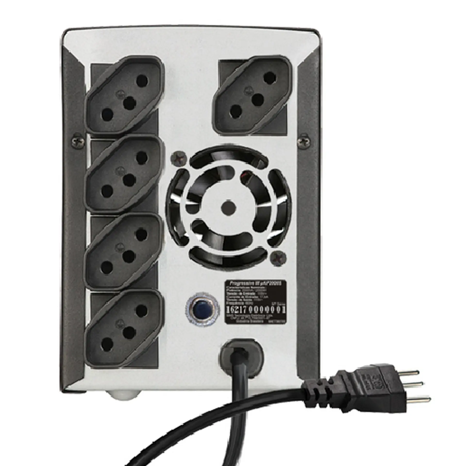 Estabilizador SMS Progressive III 600VA 5 Tomadas Fusível Rearmável 16215 - Preto - Bivolt