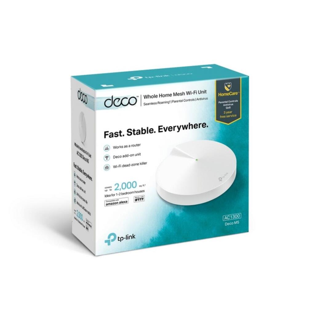 Roteador Wireless Tp-Link AC1300 Gigabit Dual Band Mesh com 4 Antenas Internas - DECO M5 - Vendido 1 Pack
