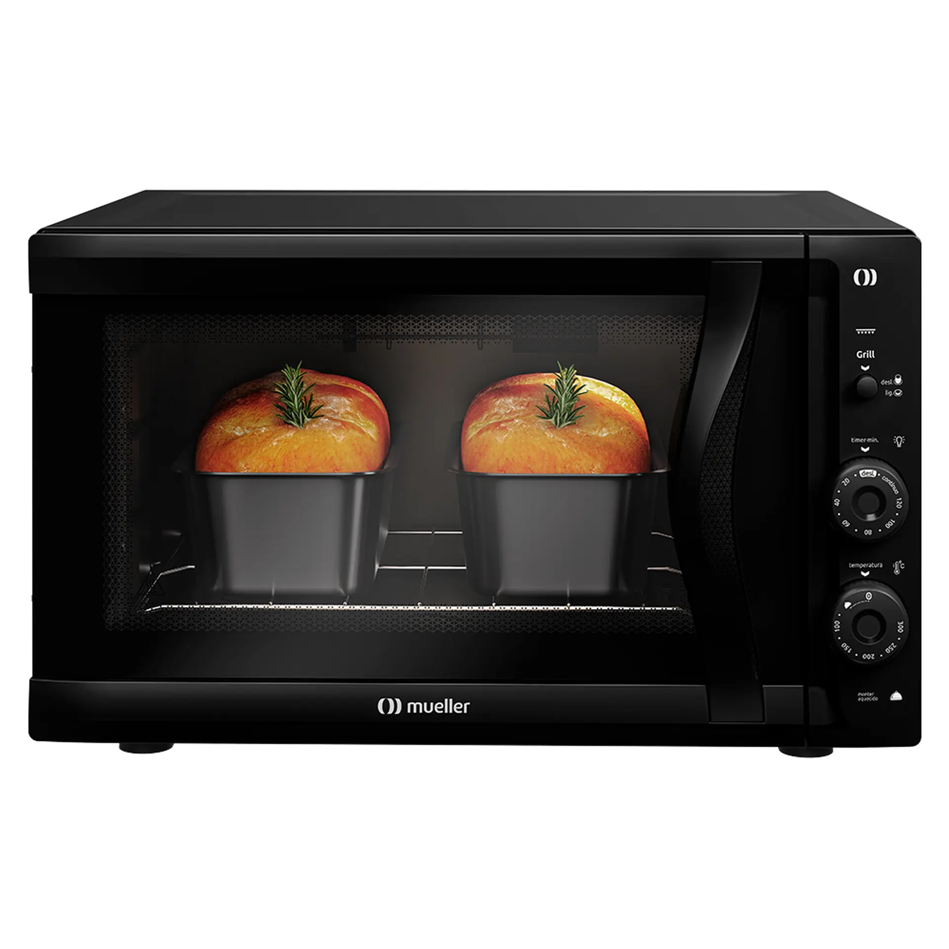 Forno Elétrico de Bancada Mueller 50L Gril MFB50F - Preto - 110 Volts