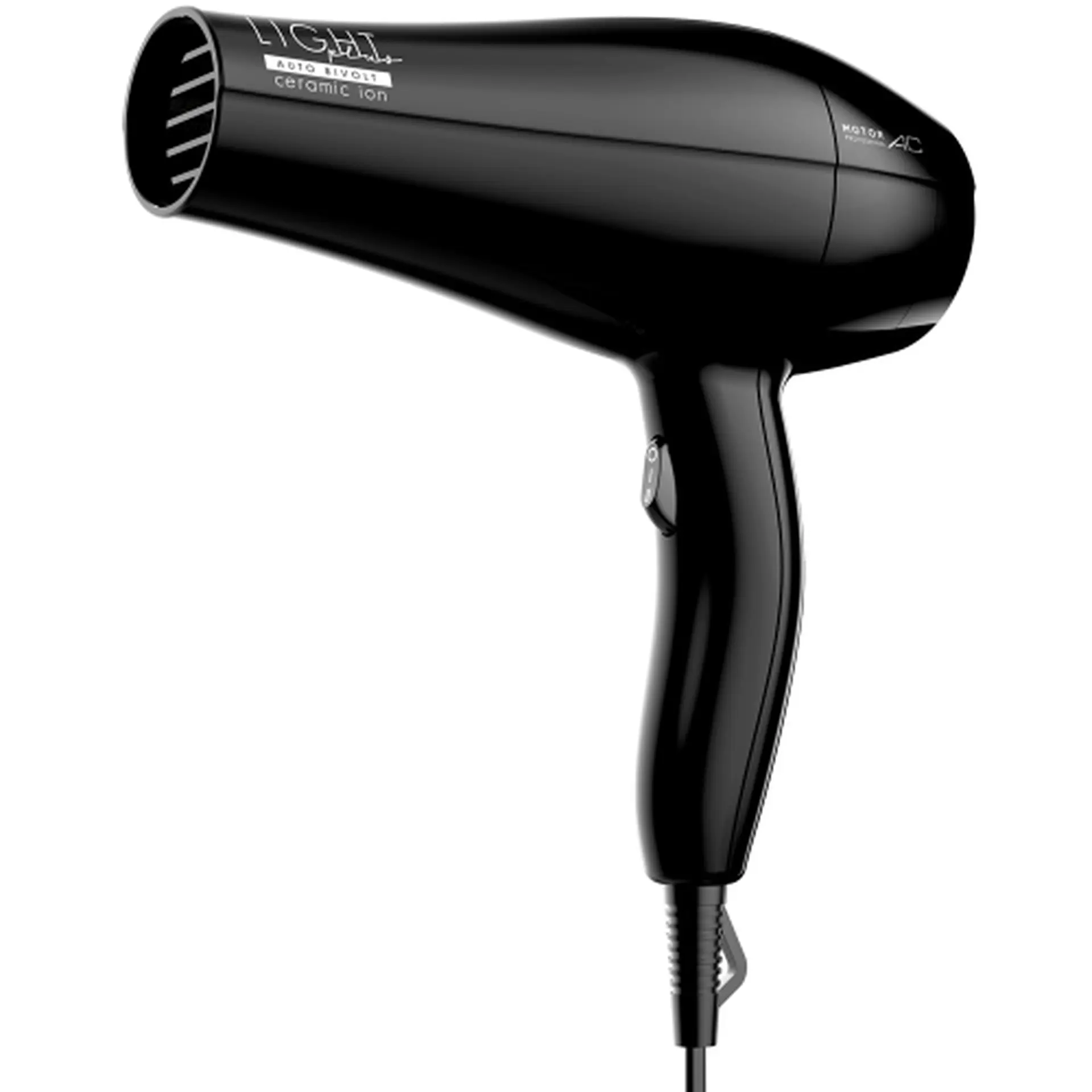 Secador de Cabelo Gama Light Plus Ceramic Íon Filtro Removível 2000W - Preto - Bivolt
