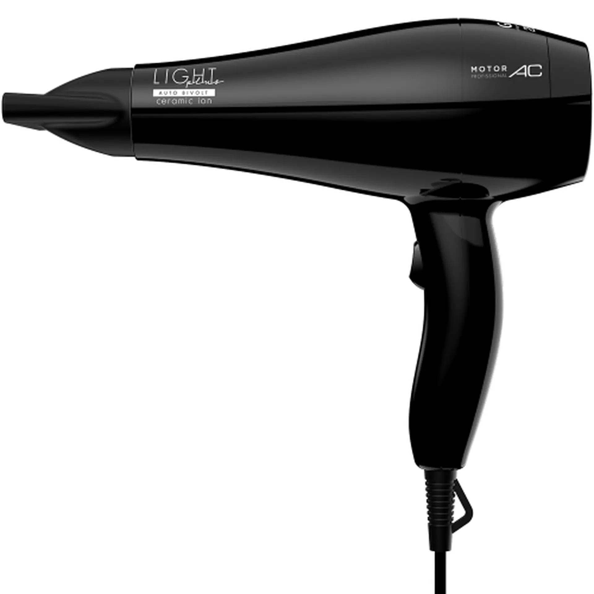 Secador de Cabelo Gama Light Plus Ceramic Íon Filtro Removível 2000W - Preto - Bivolt
