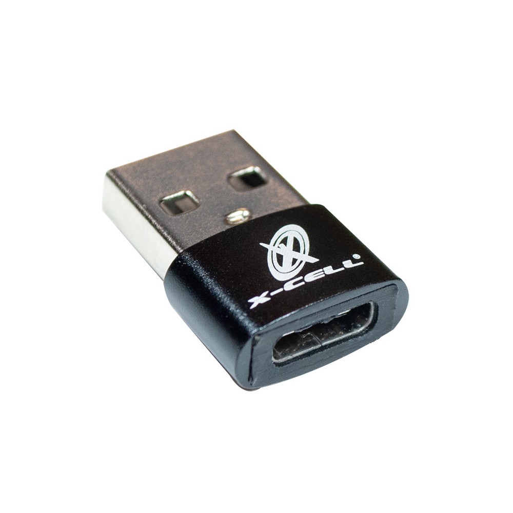 Adaptador USB A-Macho x Type-C Fêmea Preto X-Cell XCADP29