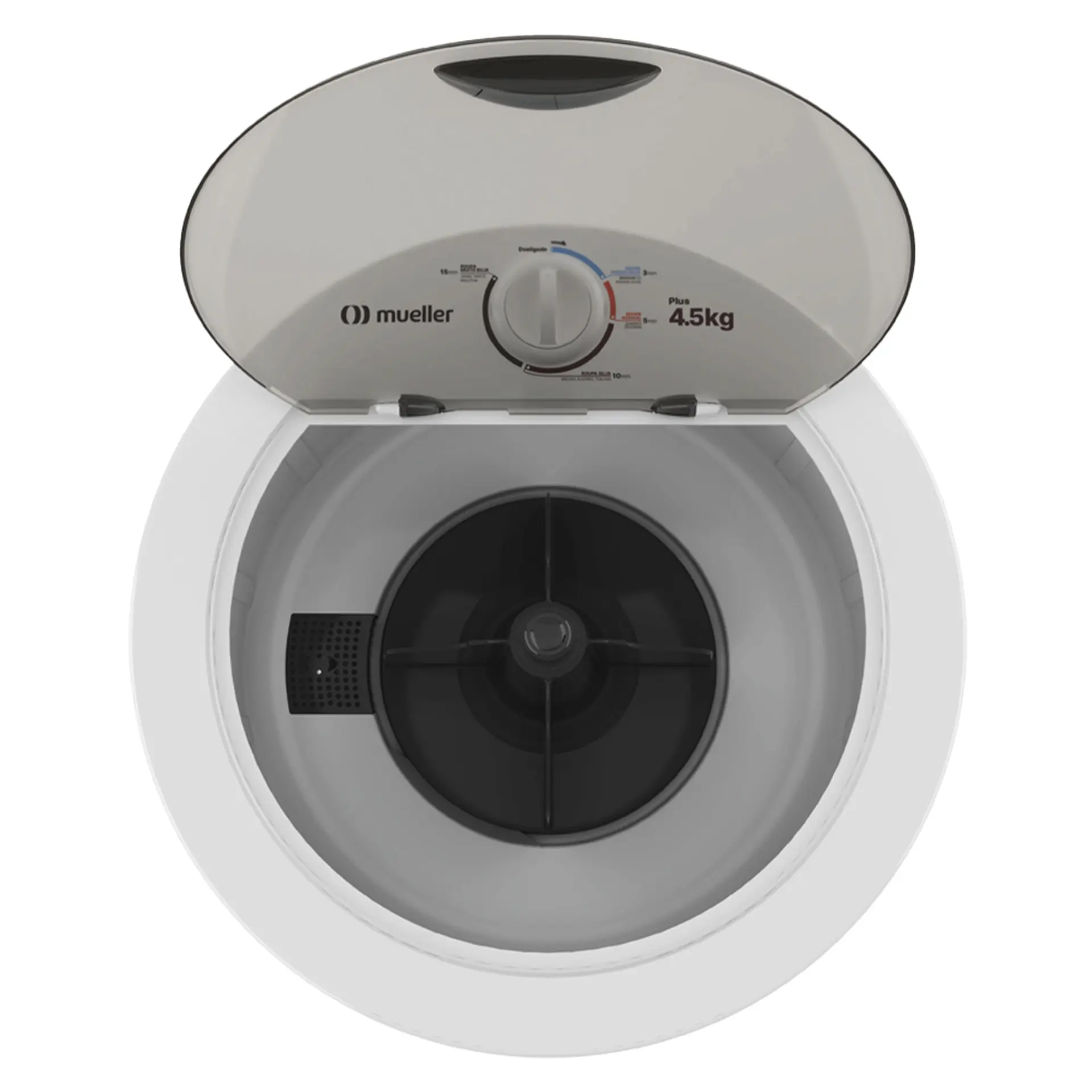 Tanquinho Mueller Plus 4,5kg Semiautomático Lavagem Rápida - Branco - 110 Volts