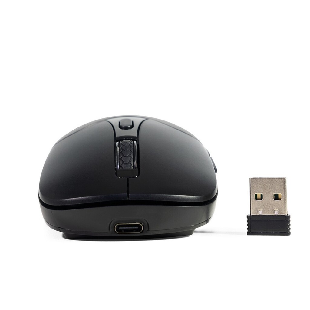 Mouse Sem Fio Bluetooth ou Wireless 1600dpi C3Tech Preto - M-BT60BK