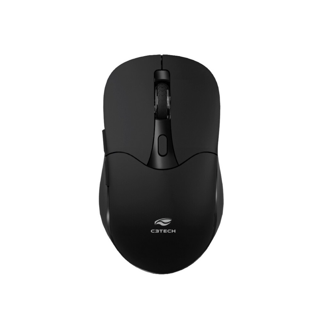 Mouse Sem Fio Bluetooth ou Wireless 1600dpi C3Tech Preto - M-BT60BK