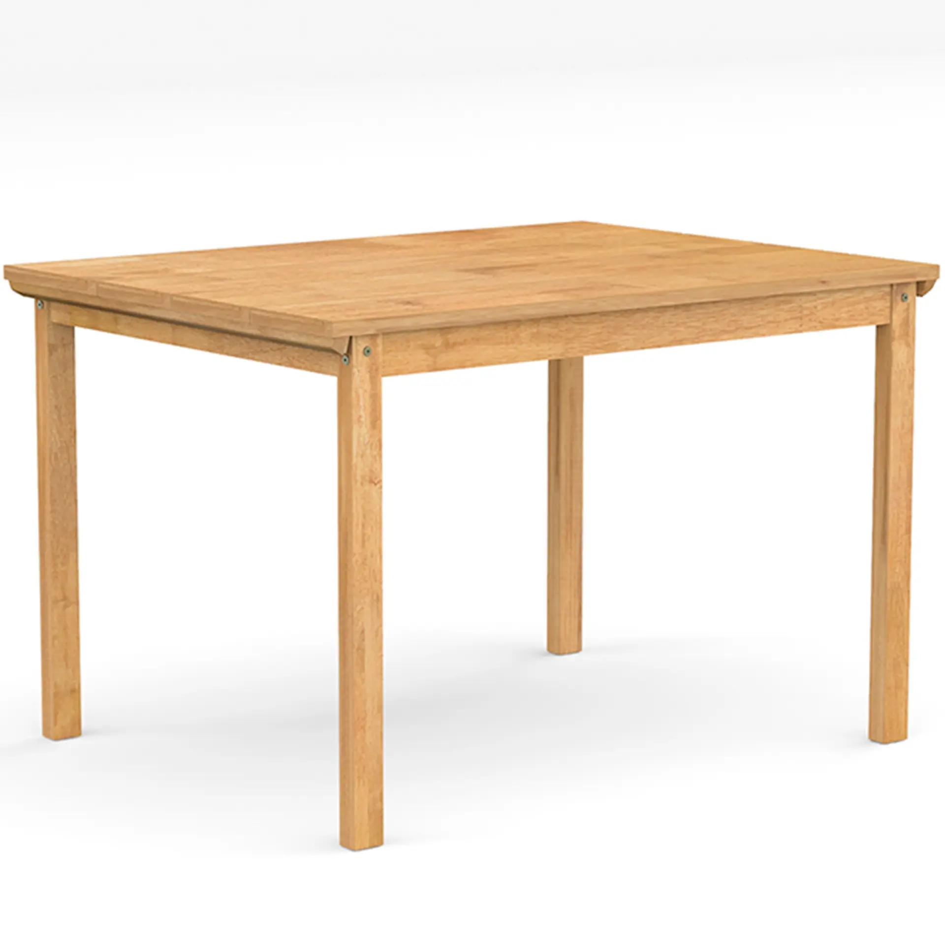 Conjunto de Mesa 4 Cadeiras 100% Madeira Maciça Itália Meneghetti - Mel/Cacau