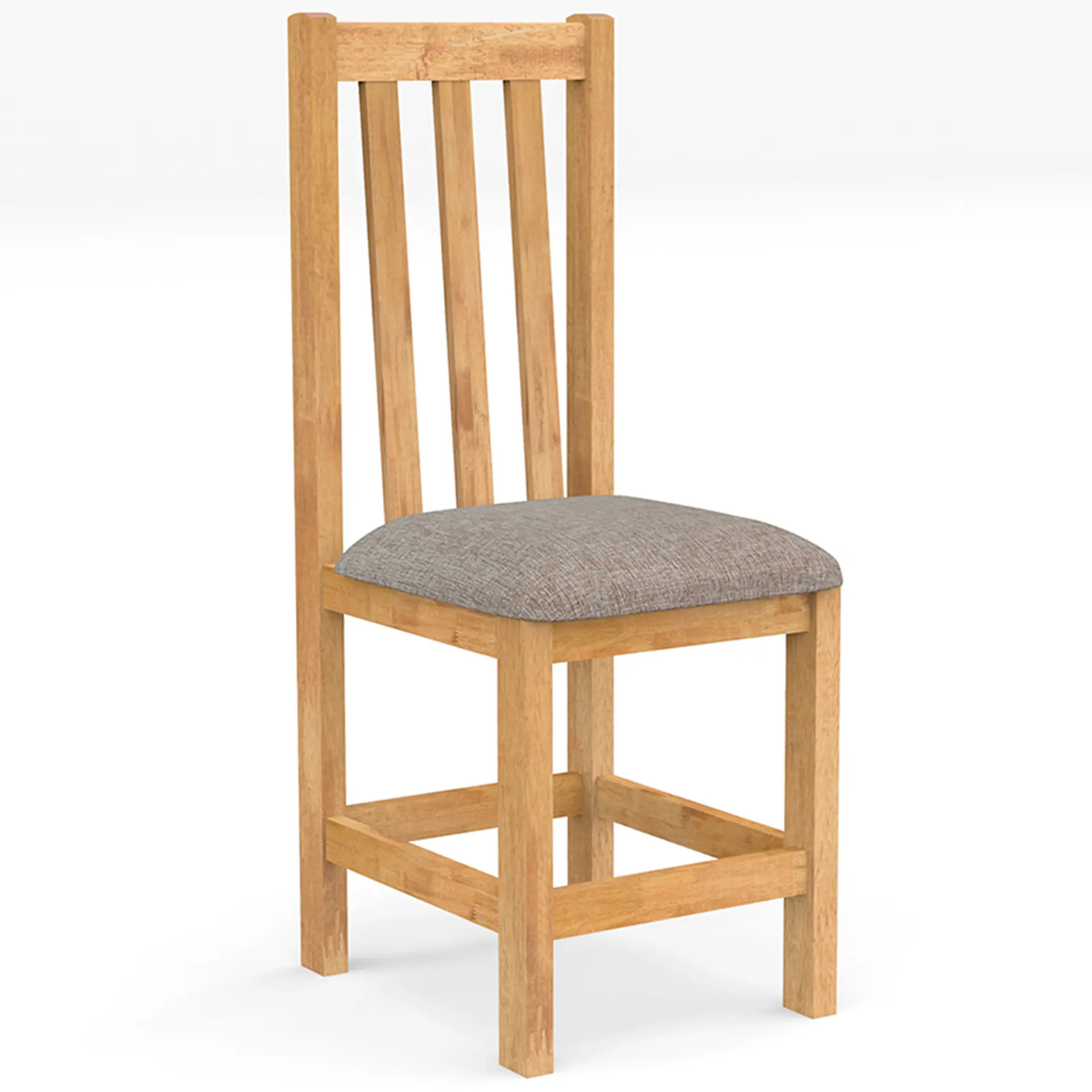 Conjunto de Mesa 4 Cadeiras 100% Madeira Maciça Itália Meneghetti - Mel/Cacau