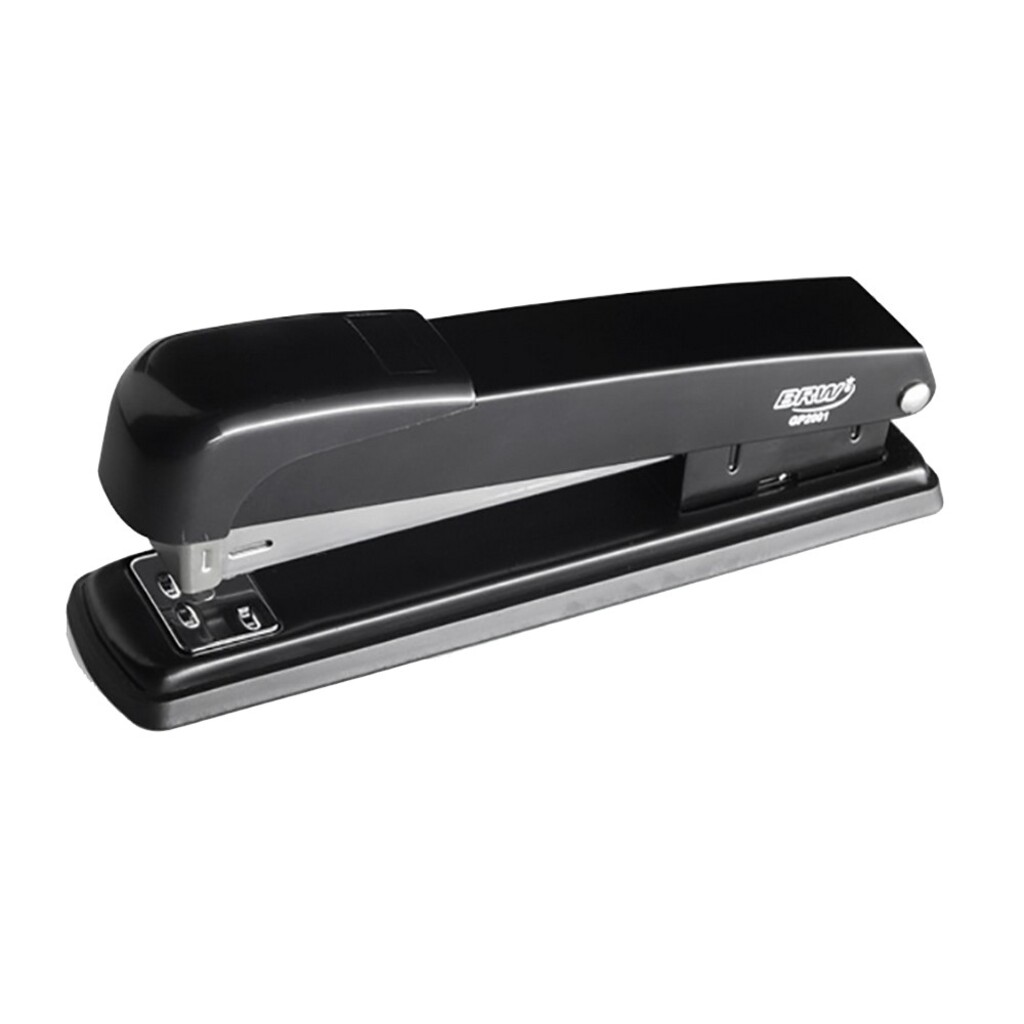 Grampeador de Mesa Metal 20 Folhas Preto BRW - Unitário - GP2001