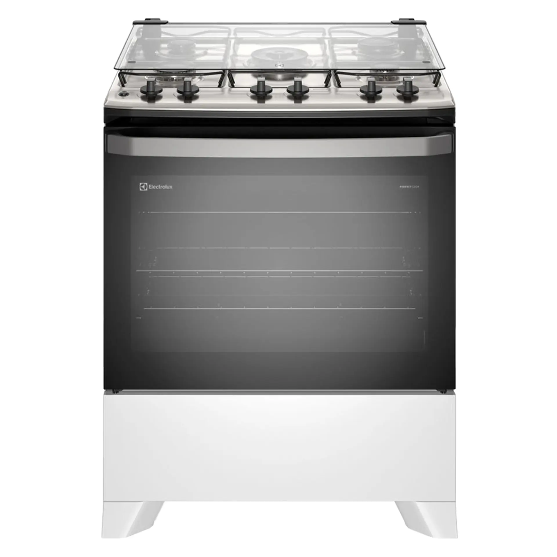 Fogão Electrolux Efficient 5 Bocas Automático Mesa de Inox Tripla Chama - Branco - Bivolt