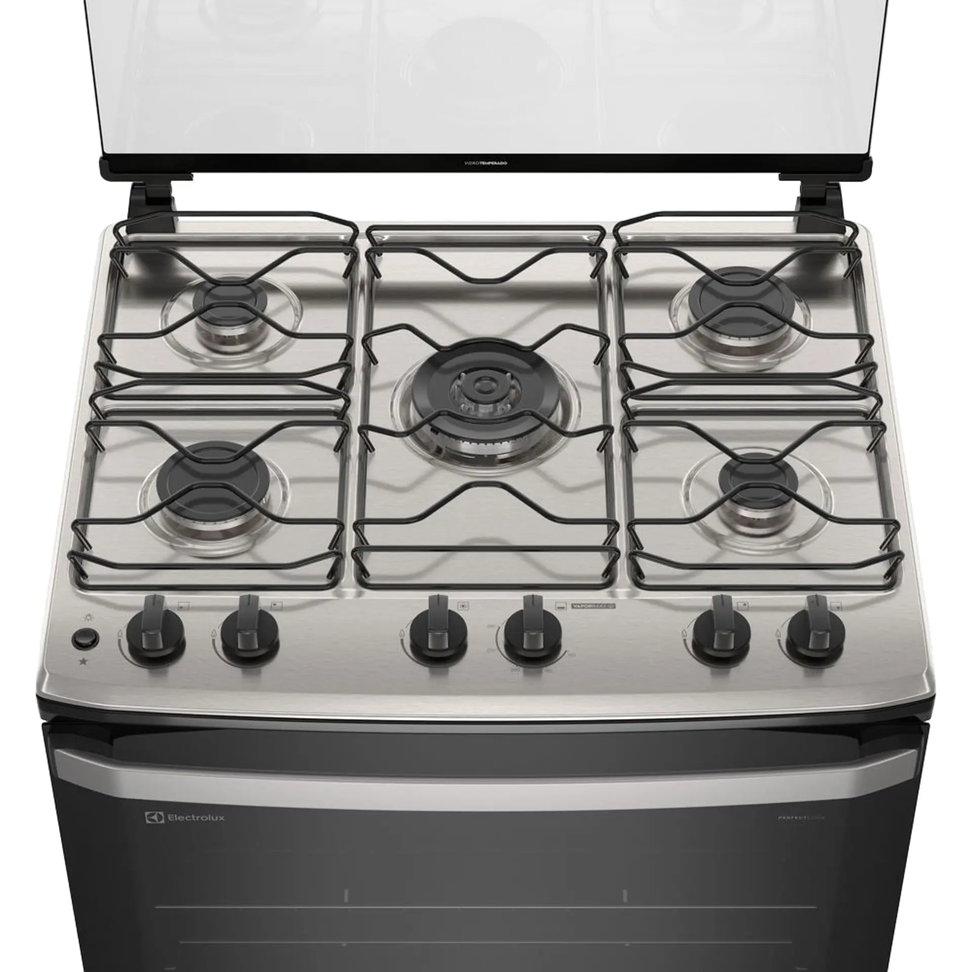 Fogão Electrolux Efficient 5 Bocas Automático Mesa de Inox Tripla Chama - Branco - Bivolt