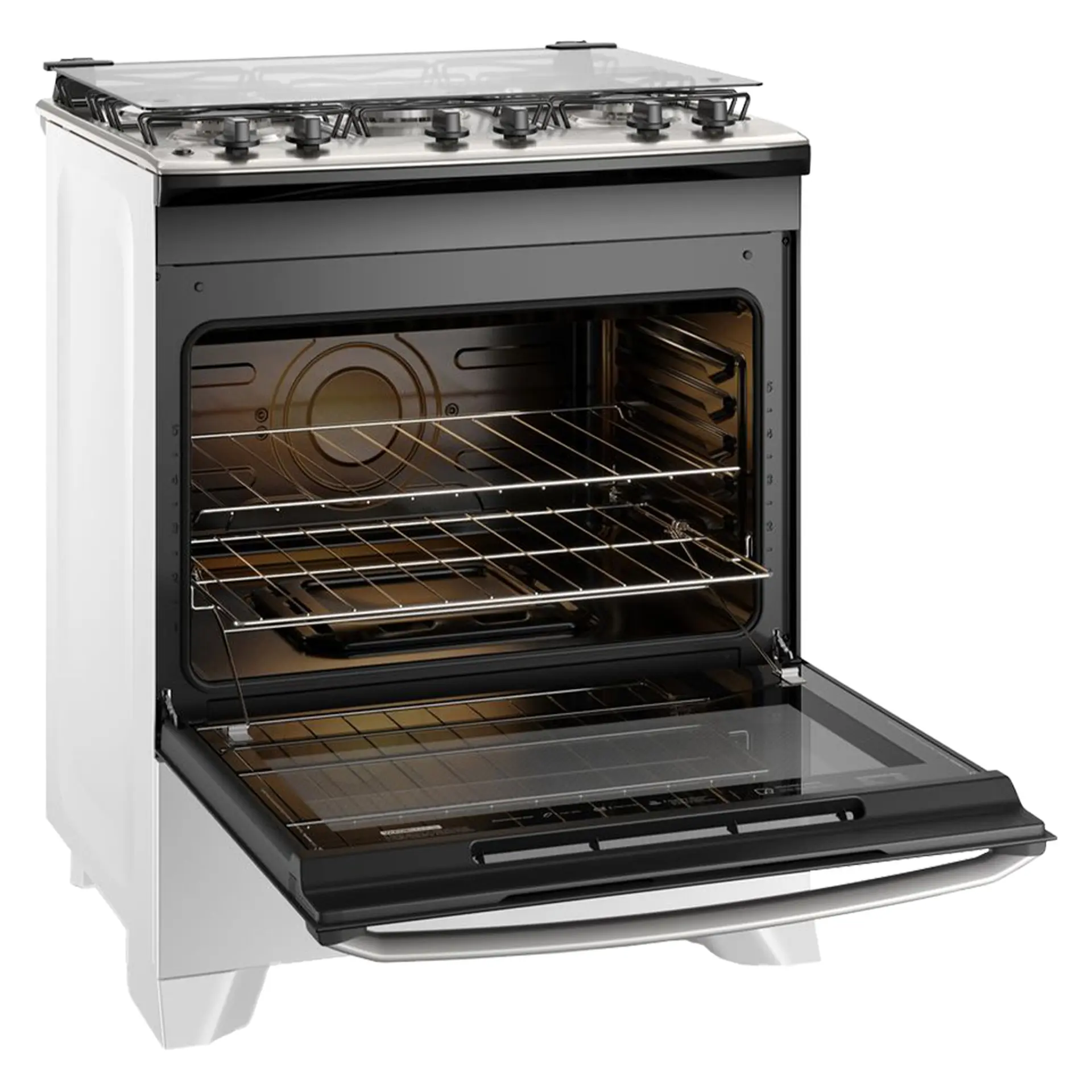 Fogão Electrolux Efficient 5 Bocas Automático Mesa de Inox Tripla Chama - Branco - Bivolt