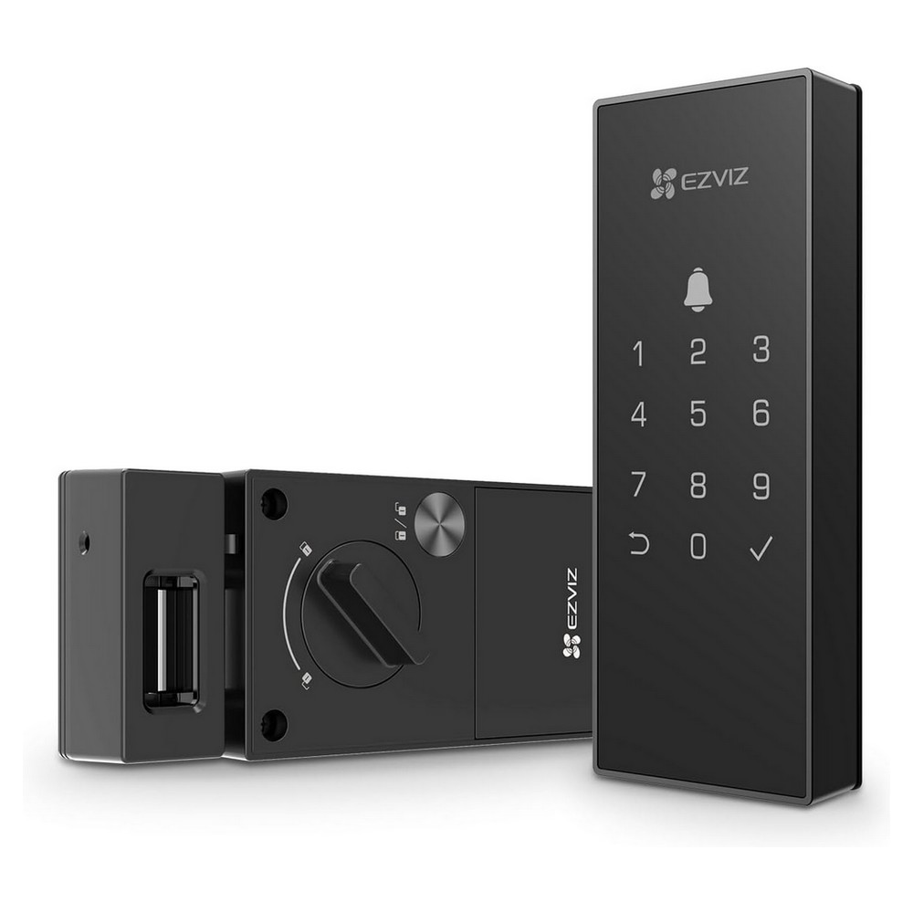 Fechadura Digital Wi-Fi com Abertura Senha ou Cartão EzViz CSDL03R100WPBK