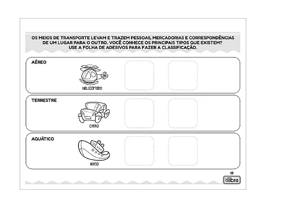 Cartilha Atividade Tilibra Académie Geofrafia Transporte 20 Folhas
