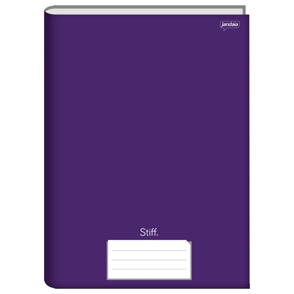 Caderno Brochurão Capa Dura Costurado 96 Fls 200x275 Stiff Roxo Unitário Jandaia 7528477