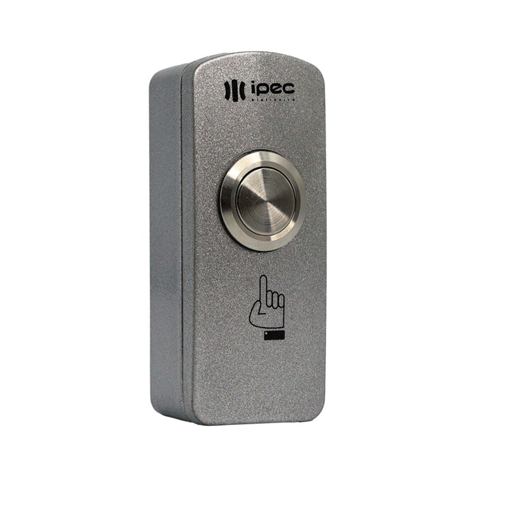 Botoeira de Saída Sobrepor Simples com Fio Inox Prata Ipec - A2336