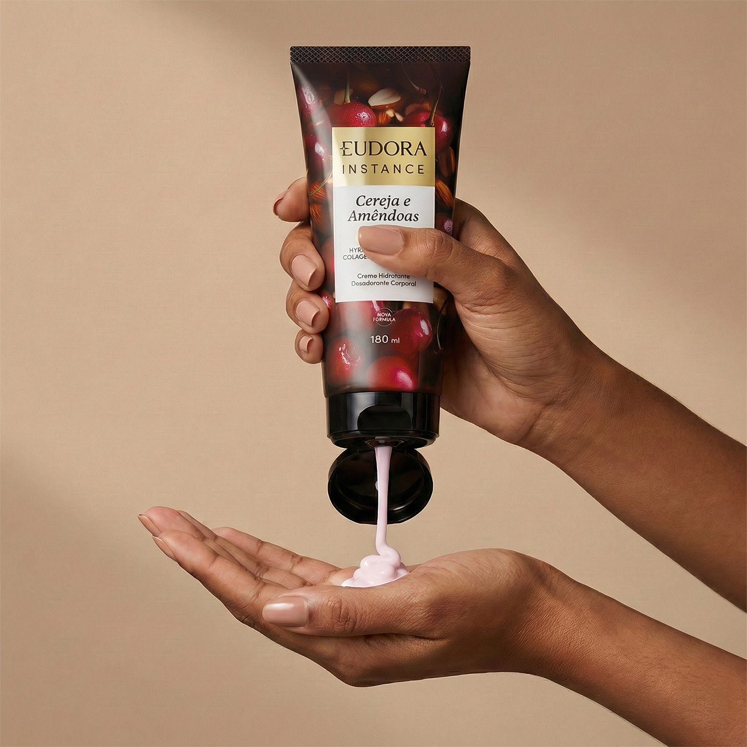Creme Hidratante Desodorante Corporal Instance Cereja e Amêndoas 180ml