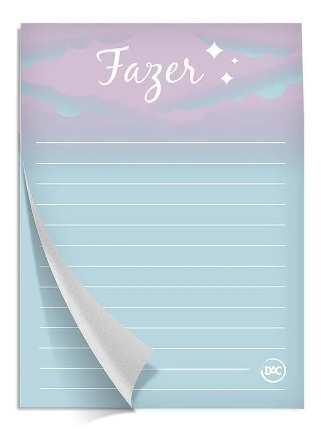 Bloco de Notas DAC Pautado com 30 Folhas