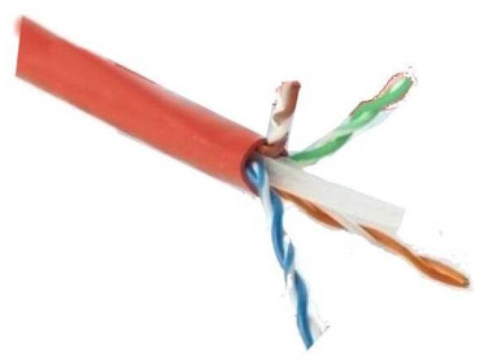 Cabo de Rede 23AWG Legrand Cat.6 LSZH 4 Pares Vermelho 63030116 Vendido por Metro 100% Cobre Homologado ANATEL