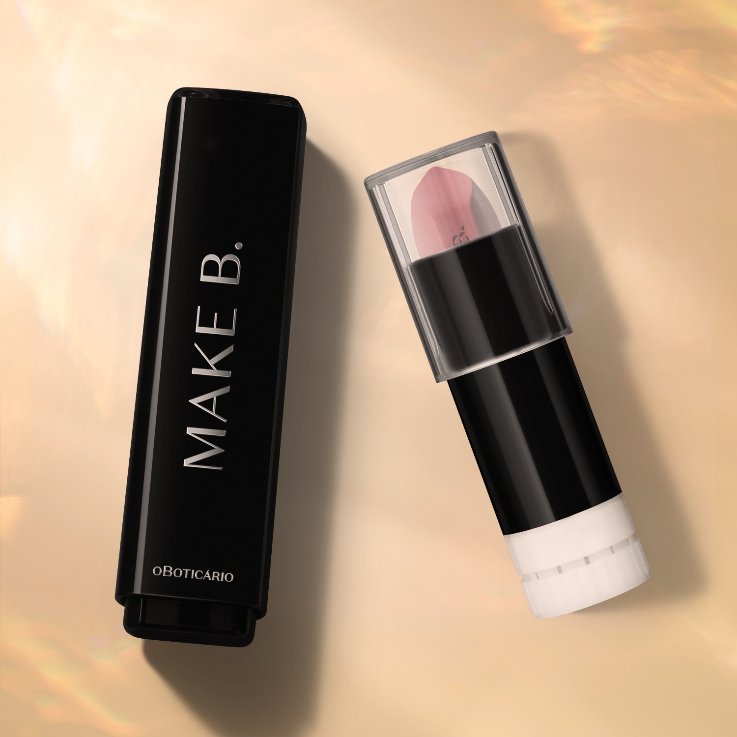 Combo Batom Mate Make B.: Revolution Brown 3,6 g + Refil Rose Fabulous 4g