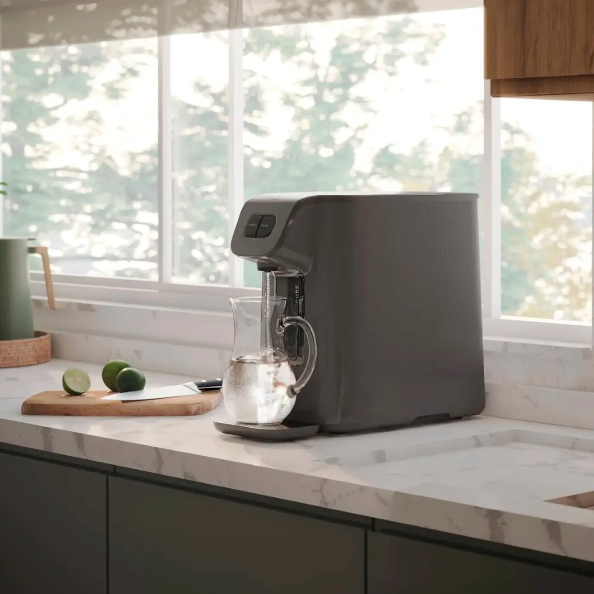 Purificador de Água Fria e Natural Electrolux Experience 1.7L Compressor PC01X - Cinza - 110 Volts