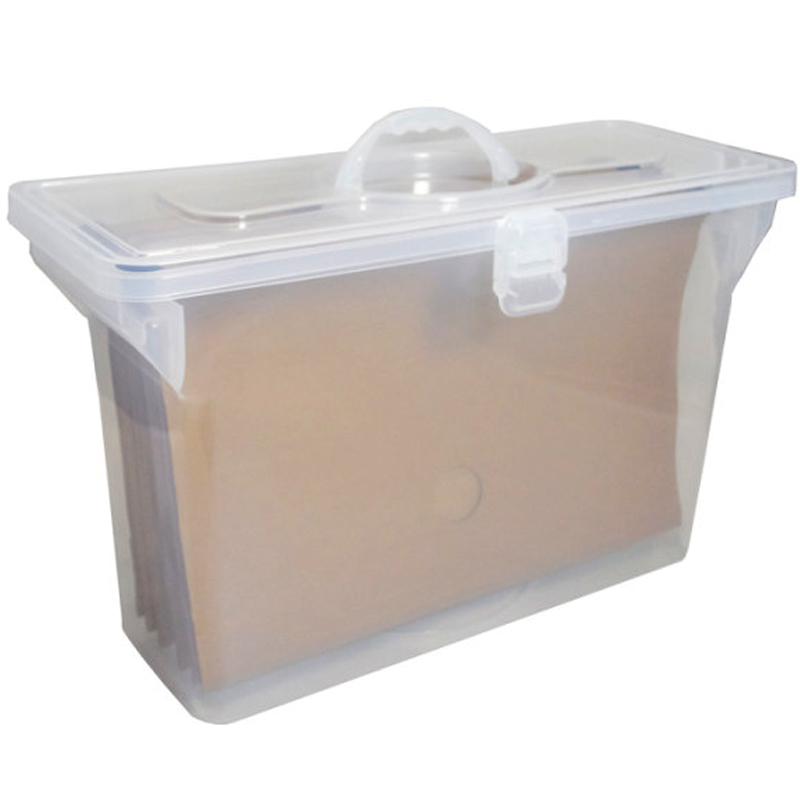 Maleta Organizadora Empilhável Cristal 6 Pastas Dello 0332H0003