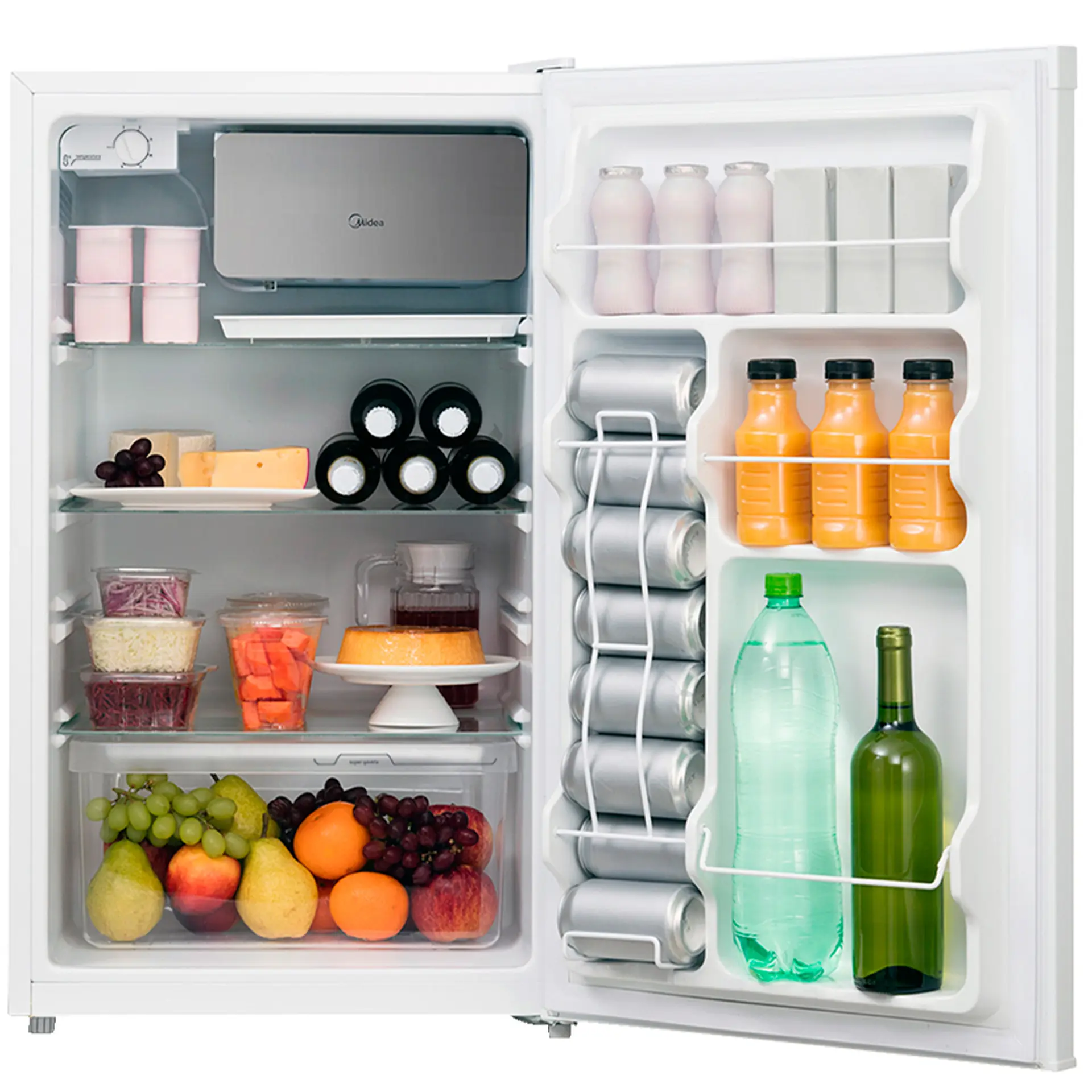 Frigobar Midea 124L 1 Porta Degelo Manual MRC12B1 - Branco - 110 Volts